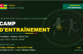 Camp d’entraînement des athlètes : la FTA lance la préparation vers les échéances internationales