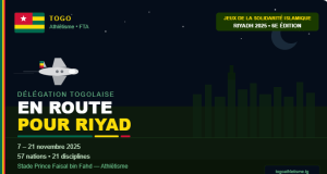 Les athlètes togolais en route pour les Jeux de la Solidarité Islamique 2025 à Riyad